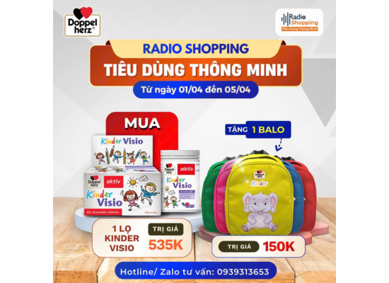🎁Chương trình khuyến mãi khi mua 1 lọ Kinder Visio
